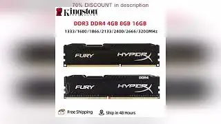 A must-have product! HyperX Fury DDR3 DDR4 4GB 8GB 16GB 1333MHZ 1600MHZ 1866MHZ 2400MHZ 2666MHz 32