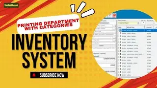 Inventory System - #16 Printing Department with Categories