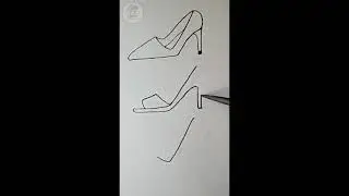 how to make a girls shoes in easy way #art #drawing #sketch #shorts #girlshoes #sketchjournal #short