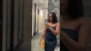 BIRTHDAY DINNER OUTFIT INSPIRATION |BLACK GIRL OOTD | ZARA DENIM DRESS | #birthday #blackwoman #zara