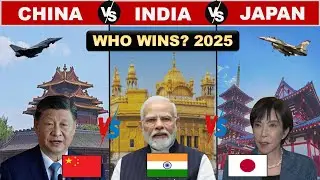 Asia's Superpowers Collide! 🇨🇳 China vs 🇮🇳 India vs 🇯🇵 Japan Military Ranking 2025