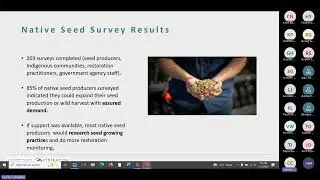 Webinar: Strengthening the National Native Seed Sector