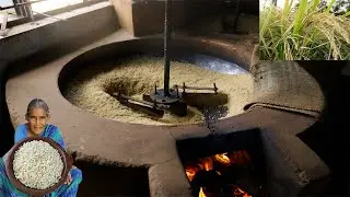 Puffed RICE making Fully Automated Machine | Paddy to Rice | Countryfoodcooking