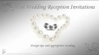 Post Wedding Reception Invitation Wording