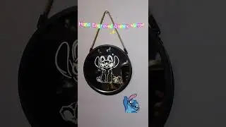 Angel Disney Engraved Mirror. #disney #angel #mirror #handmade #engraving #theme #trending #art #fun