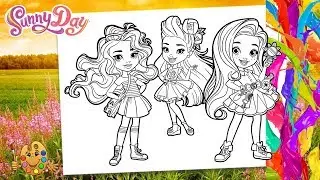 Coloring Sunny Day : Rox, Blair and Sunny | Coloring pages  | Coloring book |