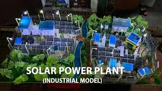 How to make Solar power plant ! Industrial model ! Commercial model for plants ! projectronics