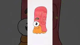 Snailbrow 🐌 from Om Nom Stories drawing for kids #shorts #kids #cartoon #omnomstories