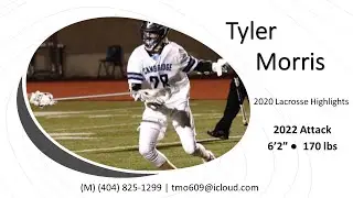 Tyler Morris 2020 Lacrosse Highlights 8 28 2020