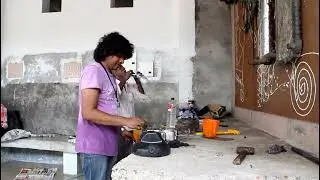 how to make assemblage mural art work | basanth peringode