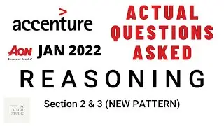 ACCENTURE - NEW PATTERN - SECTION 2 & 3 - Actual Questions with Solutions - AON Platform - Jan 2022