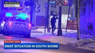 Active SWAT scene in Chicago's South Shore
