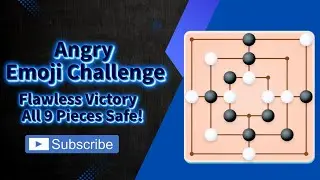 Flawless Mills Game Win &ndash; All 9 Stones Safe! #mills  #millsgame 