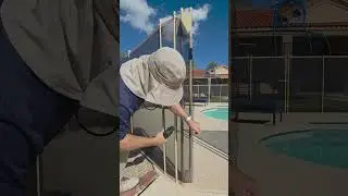 Arizona Pool Fence Install Time Laps #homesafety #poolfence #poolsafety