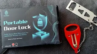⚠️How to INSTALL A PORTABLE DOOR LOCK⚠️ #safety #security