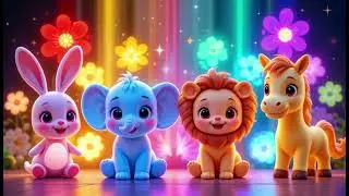 Color Garden with Bunny & Friends  |  Animated Song for Kids | Learn Colors with Cute Animals