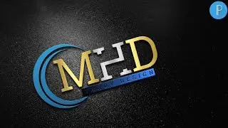 M H D texture style logo design-Pixellab tutorial[Vandy Design]