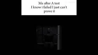 Me after a test I know I failed I just can&rsquo;t prove it yet