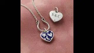 NEW Enamel Written in the Stars Heart Charm