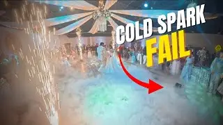 Запись выступления свадебного диджея | Cold Sparks FX + элегантная подсветка