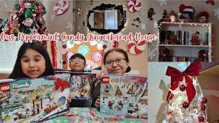 Our Peppermint Candy Gingerbread House | Vlogmas Day 1! 🎄