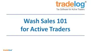 Wash Sales 101 for Active Traders