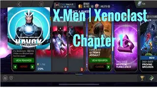 How to easily complete chapter 1 of X-men Xenoclast with average Ply| Marvel Contest Of Champions |