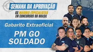 CONCURSO PM GO - Soldado - Gabarito Extra Oficial - AlfaCon