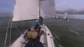 Big Daddy 2024 Race 2 leeward mark rounding - Express 27 fleet