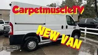 New Van at CarpetmuscleTV.    Dodge ProMaster 1500.  Carpet cleaning van.