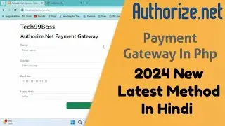 Authorize.net Payment Gateway Integration in PHP  2024