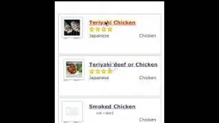 iPhone Demo - 160,000 Recipes - BigOven