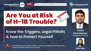 Indians on H-1B  Hidden Triggers That Can Risk Your Visa Status