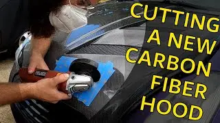 Установка штифтов на капот Vis G35 Carbon Fiber