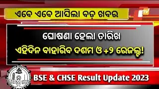 +2 Result Odisha New Update Today - CHSE Odisha Result Date 2023 - Plus Two 12th Exam Result Odisha