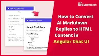Convert AI Markdown Replies to HTML Content in Angular Chat UI