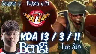 SKT T1 Bengi LEE SIN vs WARWICK Jungle - Patch 6.21 NA Ranked