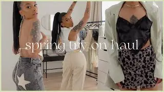 nasty gal spring try on haul 👼🏽