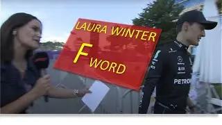 Laura Winter uses F word interviewing  Russel
