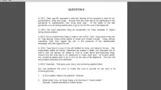 Debrief of the Essays from the February 2015 California Bar Exam - Q6, Wills plus Trusts