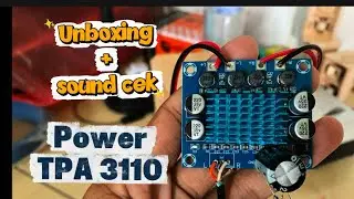Unboxing sekalian tes power mini tpa 3110 || power mini balap