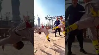 Shaolin kids practise together!