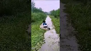 Ships clear the river for weeds