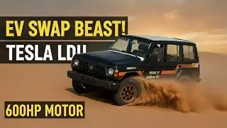 World's FIRST High Performance Electric Nissan Patrol ⚡with a Tesla LDU
