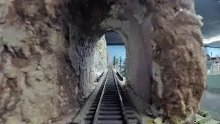 Cab ride on the former Cascade & Pacific model railroad before they had to tear it down to move.