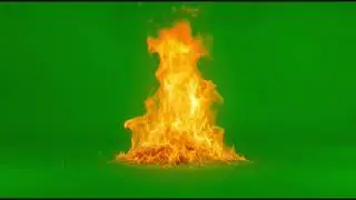 HD Realistic Fire Green Screen - 3 Variations (100% Free)