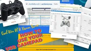 How to use a cheap USB controller/joystick for games#x360ce #antimicrox #gamepad #games  #controller
