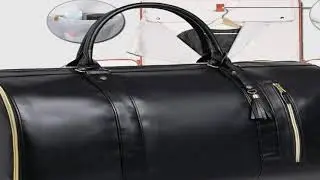 Geestock Folding Suit Storage Bag New PU Travel bag Large Waterproof Travel Suitcase For Women Sport