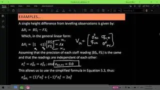 Propagation of Variance - Surveying & Geodesy (Part 3)