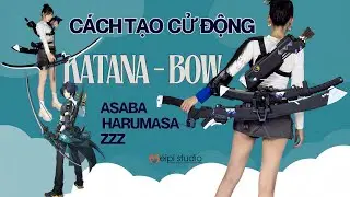 C&aacute;ch tạo cử động đao-cung Asaba Harumasa ZZZ #cosplay #cosplaydiy #propmaker #diy #eipiquynh